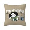 Custom Mafalda Kawaii Vintage Quino Comic Cartoon Mang Anime Throw Pillow for Living Room Luxury Cushion Cover Square Pillowcase