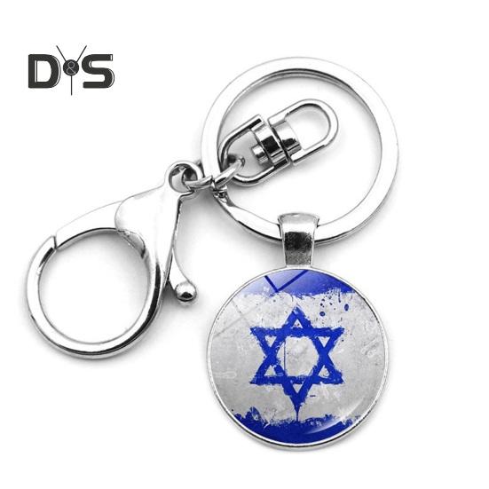 Креативный брелок с флагом Израиля, изысканное мастерство, антиокислительный, антикоррозийный брелок, подарок