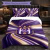 Anderlecht FC Themed Bedding 3Pcs Duvet Cover Set Decorative Bed Linen For Teen Room Home Decoration