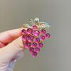 Purple Grape Brooch Elegant and Sophisticated for Women Brooch Suit Jacket Pin