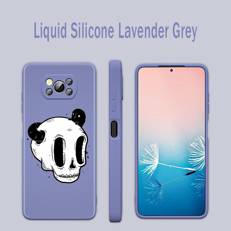 Милый череп с мультяшным рисунком для Xiaomi 6X CC9 E A3 Lite A2 Mix 3 4 Poco X3 NFC X2 M2 C3 M3 Pro F3 GT, жидкий силиконовый чехол для телефона