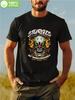 Мужская футболка Skull Society для мотоциклетного ралли Sturgis - Безумный клоунский дизайн ко Дню Рождения с пламенем