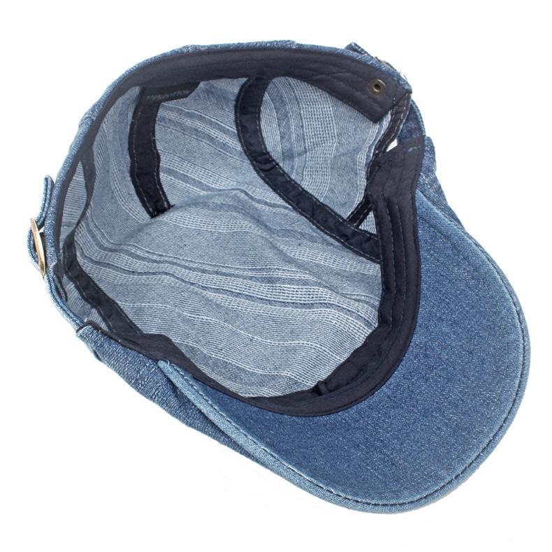 Кепка из мытой джинсовой ткани, мужской британский берет, женская кепка вперед, кепка маляра, кепка газетчика