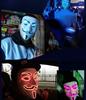 Stunning Led Light Up Mask For Halloween Featuring V For Vendetta Anonymous Design