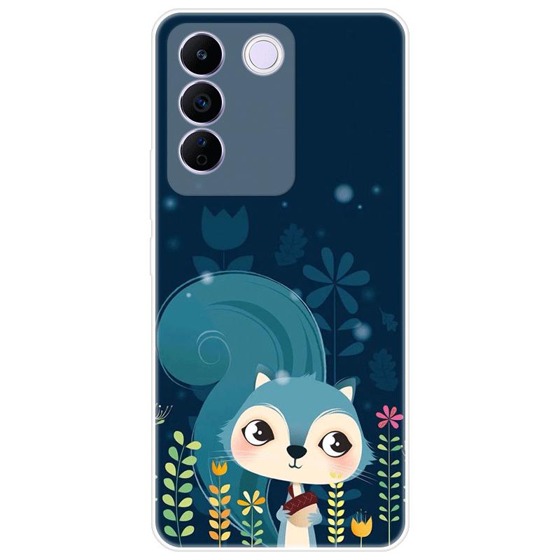 For Vivo V27e V 27e Case Soft Silicone Back Cover Cartoon Phone Case Diversification