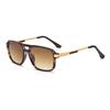 New pilot double beam sunglasses high definition polarized sunglasses fashionable Internet celebrity street shot sunscreen glasses can be matched wi