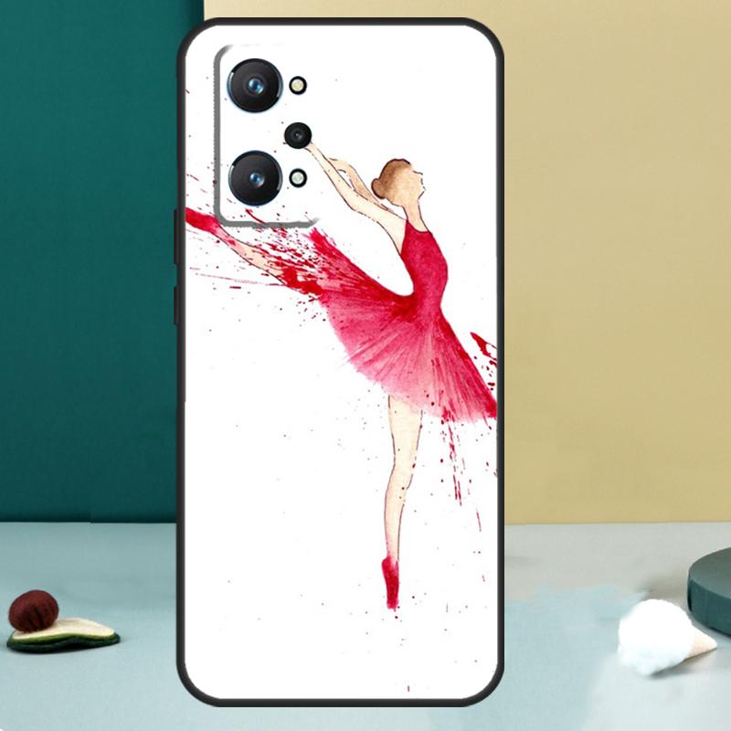 Ballerina Ballet Dancer Girl For Realme 13 12 10 11 14 Pro Plus GT 6 5 6T GT7 Pro C55 C53 C51 C21Y C25S C75 C67 C61 Case