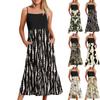 Women's Long Beach Casual Elegant Spaghetti Strap Maxi Dress Floral Low-key Flowing Bohemian Dress