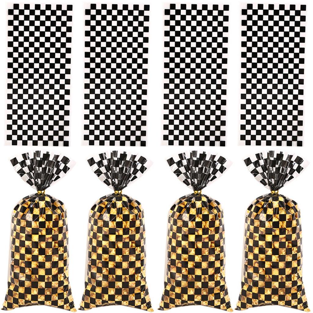 Korean Color Printing Vertical Bar Opp Bundle Pocket Bread Bag