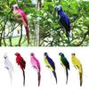 6 Colors Artificial Macaw Parrot Bird Decorative Bird Feather Feather Bird Home Decor Garden Decoration