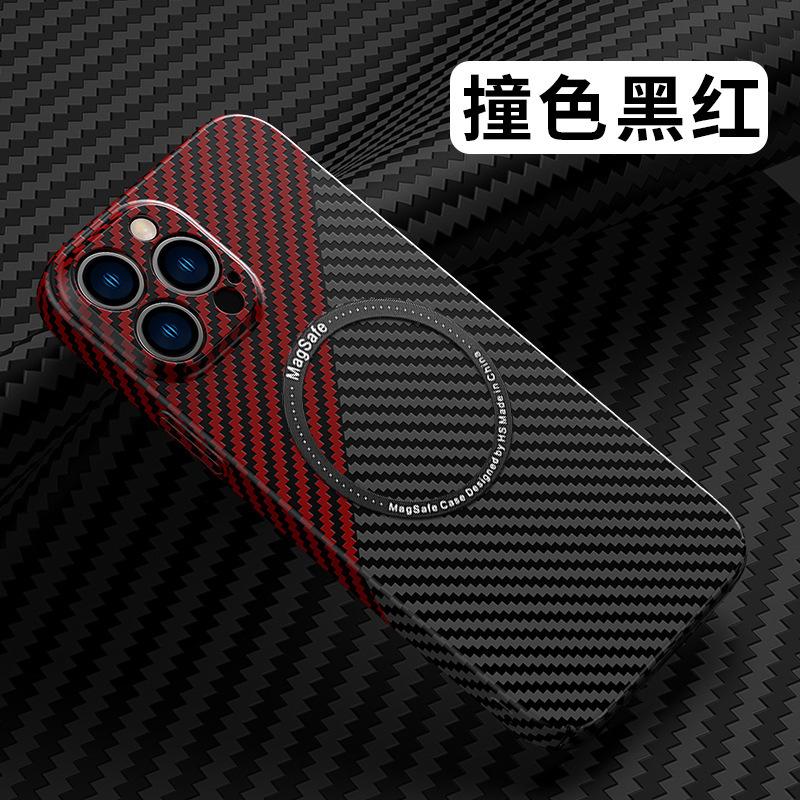 Применимо к iPhone 11 чехол для мобильного телефона из поликарбоната с узором под карбон Apple 11 магнитный magsafe всесторонне защищающий линзу жесткий чехол i11