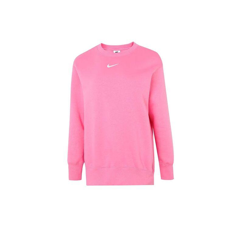 Nike Женская толстовка с капюшоном из флиса Phoenix с однотонным логотипом Розовый DQ5734-684