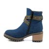 Модные джинсовые сапоги bota feminina ботильоны женские сапоги ковбойские джинсовые туфли на высоком каблуке сексуальные женские туфли женские сапогиrfg567
