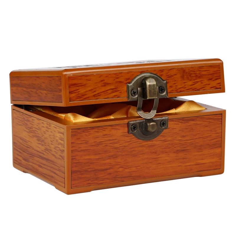 Резная шкатулка для украшений из цельного дерева с нефритом для браслетов и подвесок