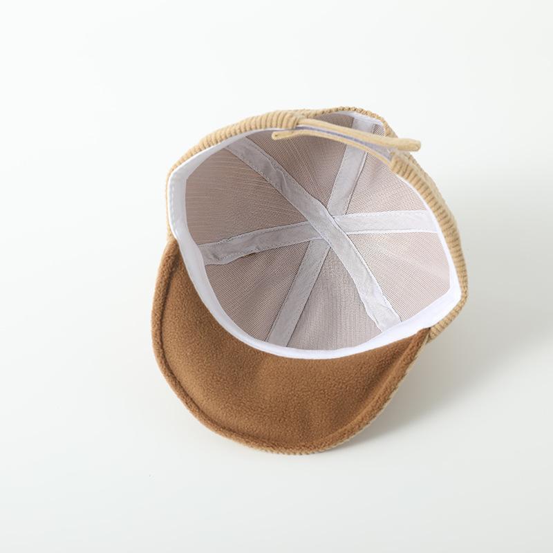 New Corduroy Baby Hat Solid Color Cute Bear Ear Adjustable Baseball Caps Newborn Toddler Boy Girl Sun Hats Winter Spring