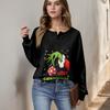 Women's Casual Shirts Long Sleeve Tops Button Up V Neck Loose Knit Fall Favorites For Women