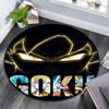 Son Goku pattern round rug,Carpet Rug for Living Room Bedroom Playroom ,Non-slip Floor Mat,Holiday Gifts and Birthday Gifts.