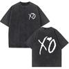 Футболка The Weeknd Washed Мерч The Weeknd Унисекс Повседневная Харадзюку Футболки с коротким рукавом