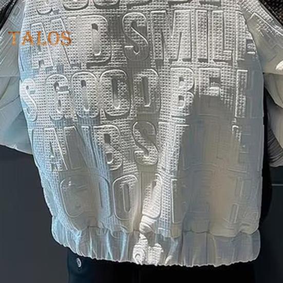 Мужская куртка с длинным рукавом и лацканами, ветрозащитный дизайн в стиле хип-хоп, цветная куртка с 3D-узором в виде букв