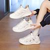 Ins Korean Version of Mesh Dad Shoes for Women 2025 Spring New Breathable Female Students Sports Heightening Casual Shoes Q187