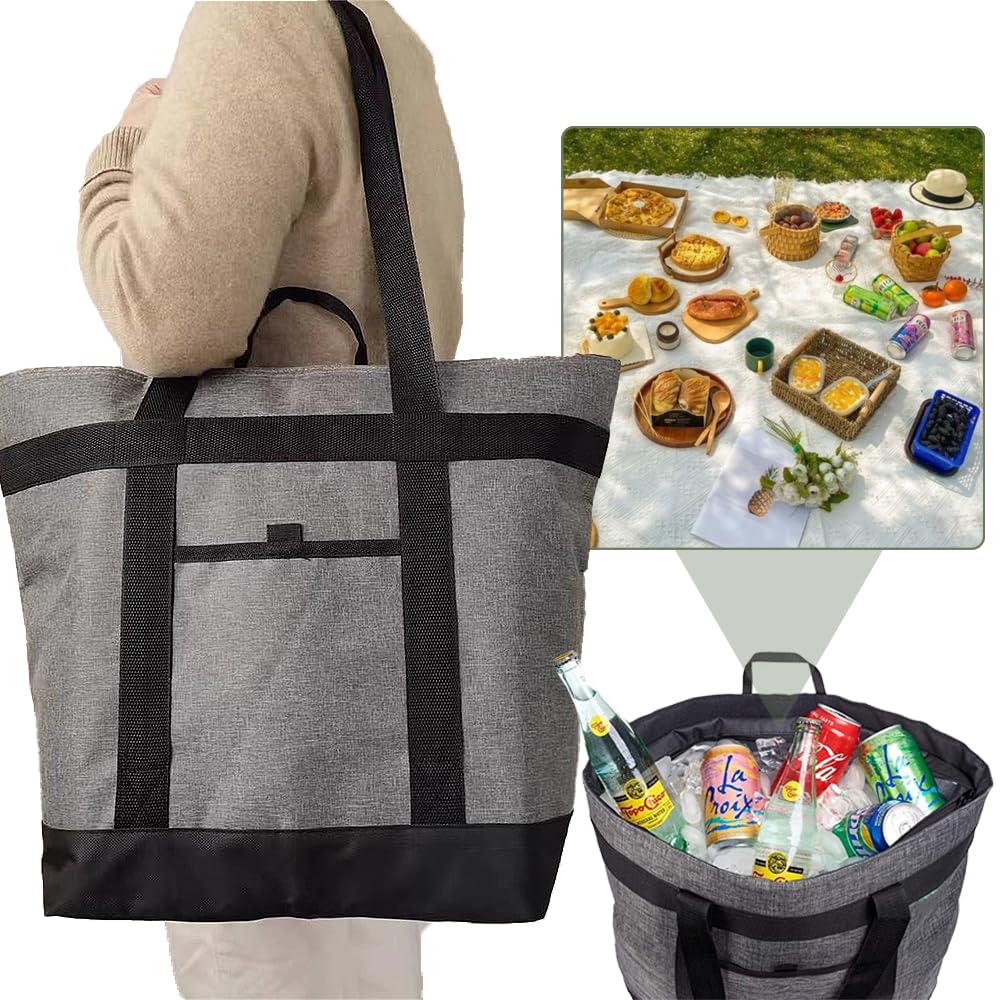 LKCCTK Insulated Cooler Insulated and Cold Food Large Perfect for Outdoor and Can be Carried by Hand or Carried Over the Shoulder Bag, Storage,