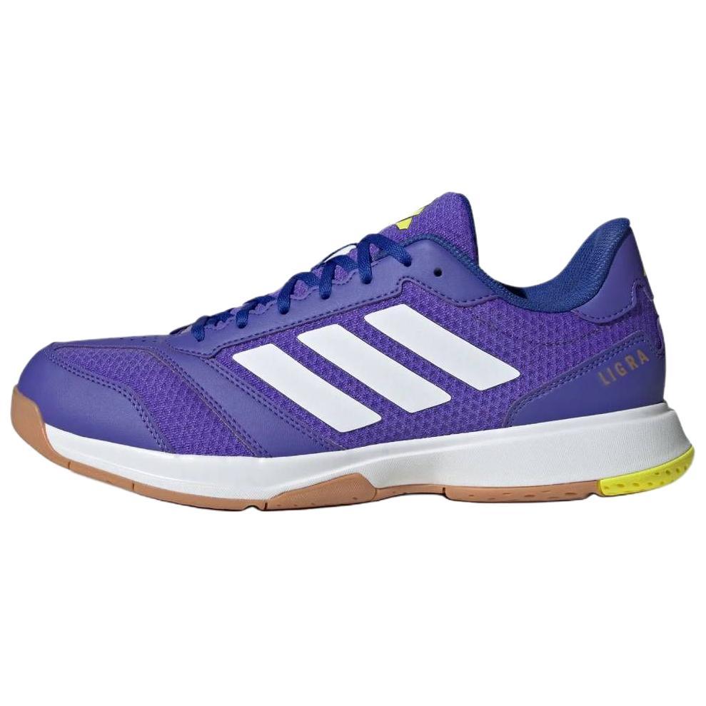 adidas Ligra 8 Удобная посадка Низкие тренировочные кроссовки Мужские кеды Фиолетовый Белый KK2043
