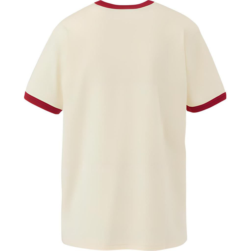 ONITSUKA TIGER Футболка Graphic Tee Series, удобная спортивная футболка с круглым вырезом и коротким рукавом, унисекс, топы, цвет Off-White 2183B374-700