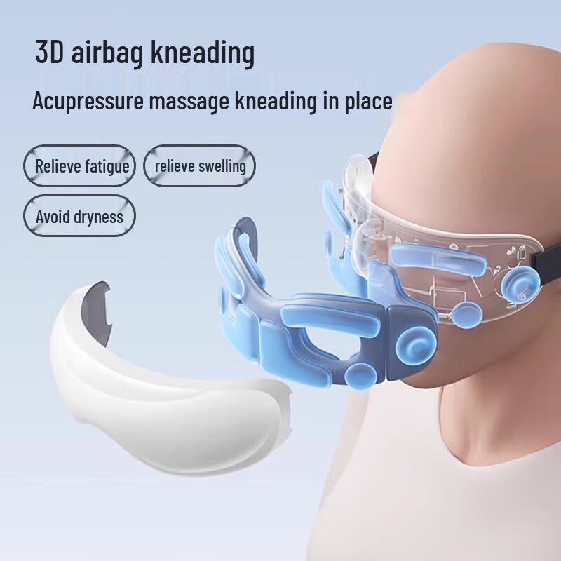 Aux Smart Foldable Eye Massager with Heat & Vibration