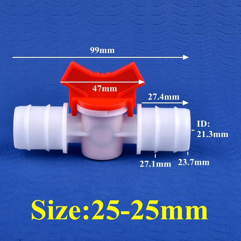 1~50pcs 4~25mm POM Ball Valve Drip Irrigation System Hose Pagoda Joint Aquarium Tank Air Pump Garden Water Connector Pipe Valve