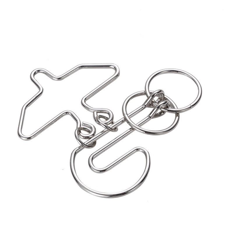 Игрушки-головоломки с девятью кольцами и высокой сложностью развязывания колец, петлеобразная игрушка для развития интеллекта, чтобы развязать кольца