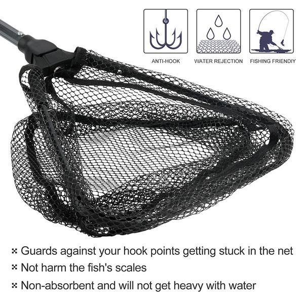50cm Folding Fishing Brail Net Telescopic Fishing Landing Net Scoop Net Mini Stainless Steel Manual Fishing Brail Net