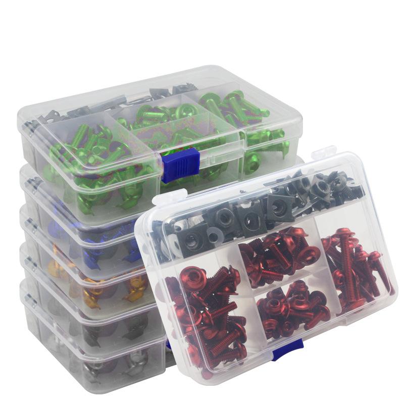 190 шт. Полный комплект болтов обтекателя для Kawasaki ZX6R ZX7R ZX9R ZX10R ZX12R ZX14R Versys 650 Ninja 650R 1000 Z750 Z1000