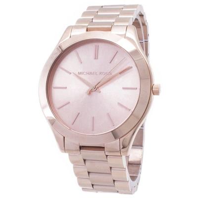 Восстановленные женские часы Michael Kors Runway цвета розового золота MK3197