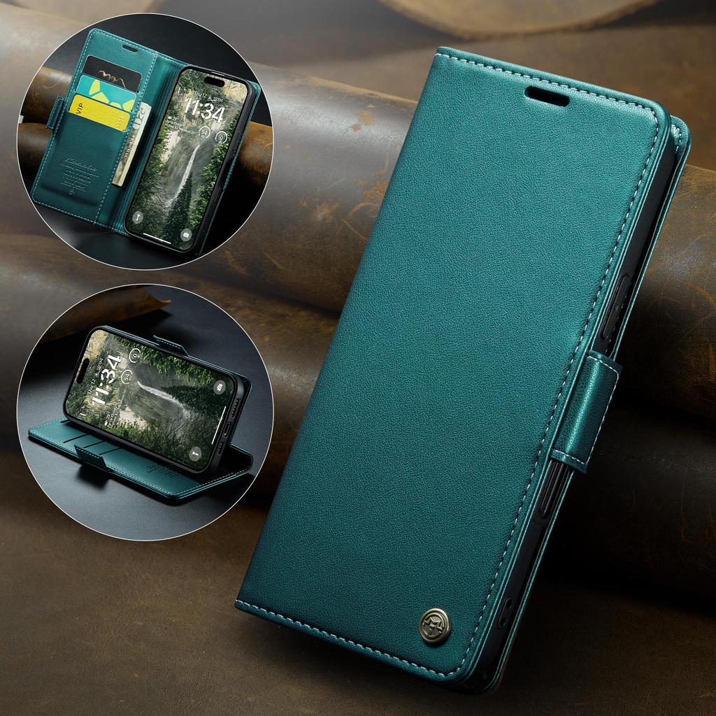 CaseMe-023 Flip Leather Case For iPhone 17 Pro Max Luxury Magnetic Wallet Card Slots Cover Stand Protectives Skins Shell