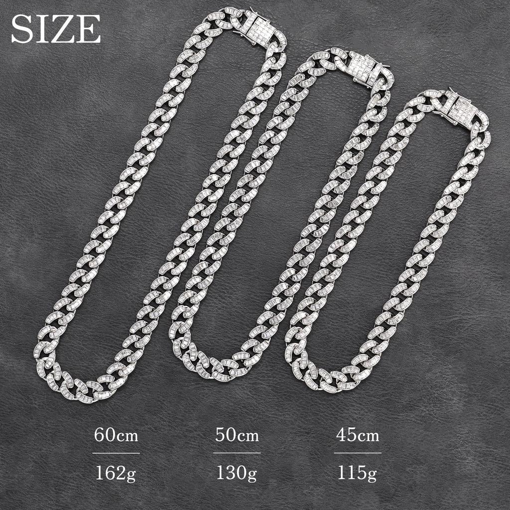 La LibeModa Цепь кубинского плетения Bucket Cut из 18-каратного золота с GP, мужское ожерелье в стиле Y2K хип-хоп, пряжка, (Золото, 50)