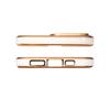 Hurtel Samsung A13 Gel Case Gold Frame - White