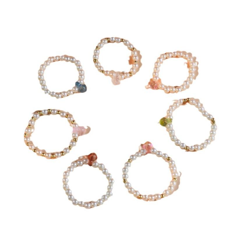 Handmade Resin Pearl Bead Bracelet Women Multi-Color Candy Style Accessory Fashion Jewelry Gift