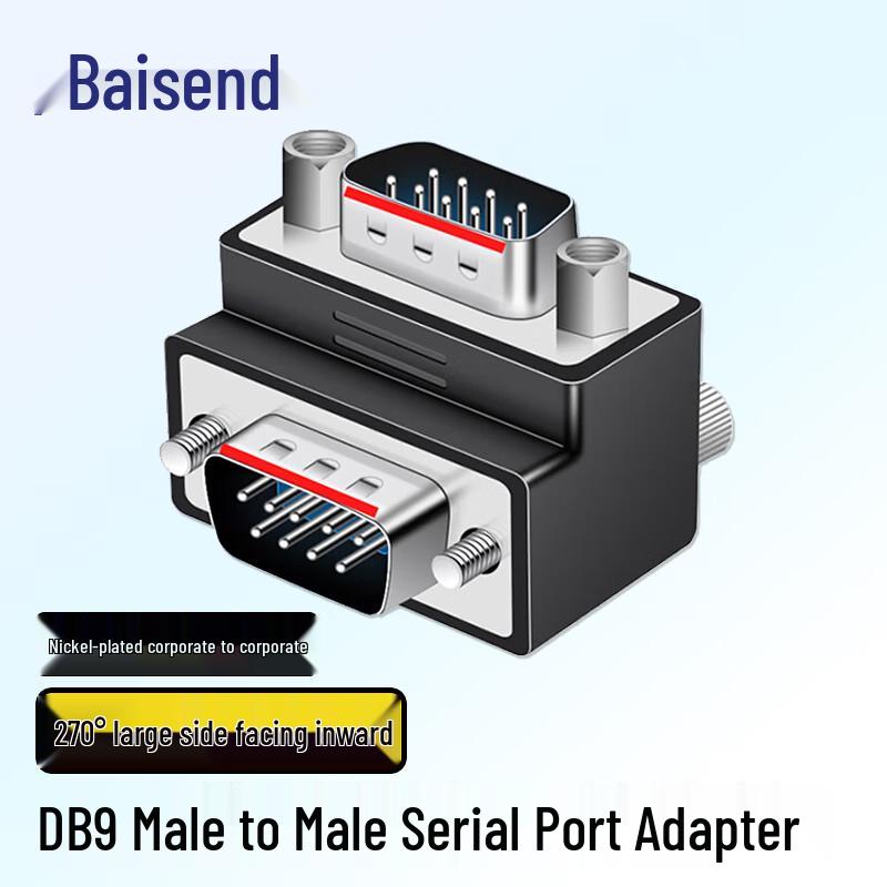 Baisende DB9 RS232 270-градусный Г-образный адаптер последовательного порта