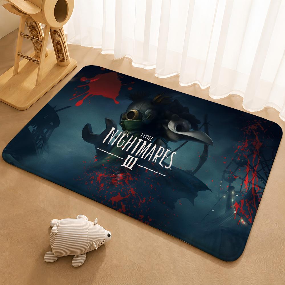Аниме-игра Little Nightmares Коврик для пола Коврик для пола Мягкий фланелевый Нескользящий коврик для двери для гостиной