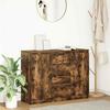 Sideboard with Drawers Smoked Oak 100.5 x 35 x 76 cm