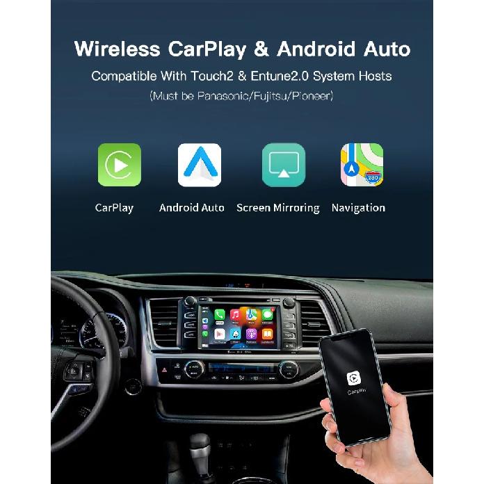 Беспроводной Carplay Android Auto Для Toyota Yaris RAV4 Corolla Aygo Tacoma Camry C-HR Tundra Highlander 4Runner мультимедиа