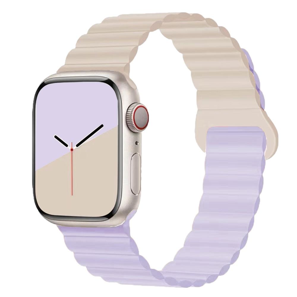 Простой силиконовый ремешок для часов Apple Watch Ultra 9 8 7 49 мм 45 мм 41 мм Силиконовый ремешок с магнитной застежкой для часов iWatch 6 5 4 SE 44 мм 40 мм 42 мм