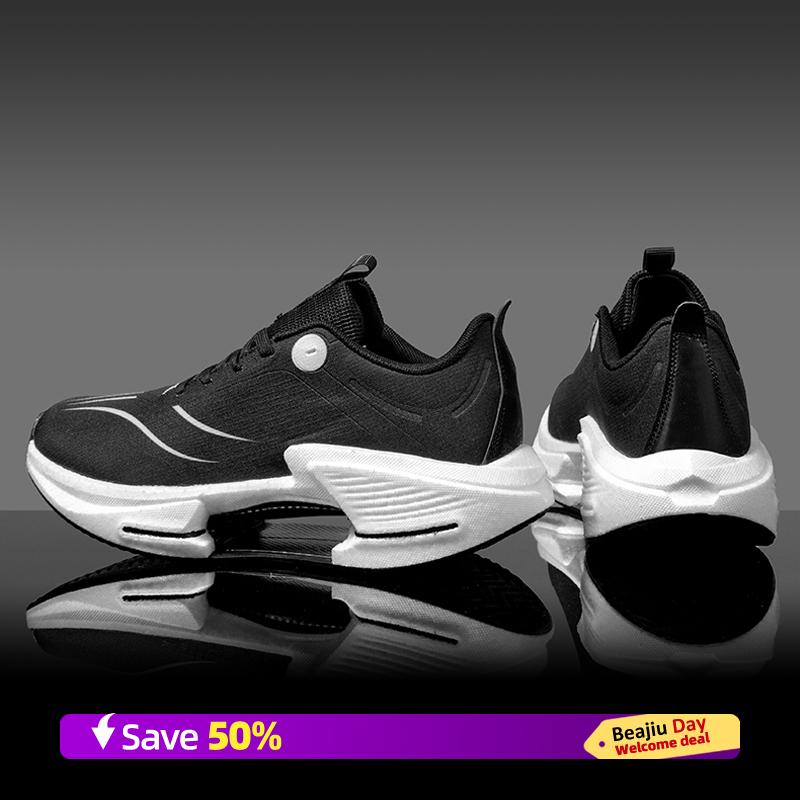Кроссовки для бега на воздушной подушке для мужчин, легкие, дышащие, женские, удобные, спортивные, нескользящие, с углеродной пластиной, для марафона