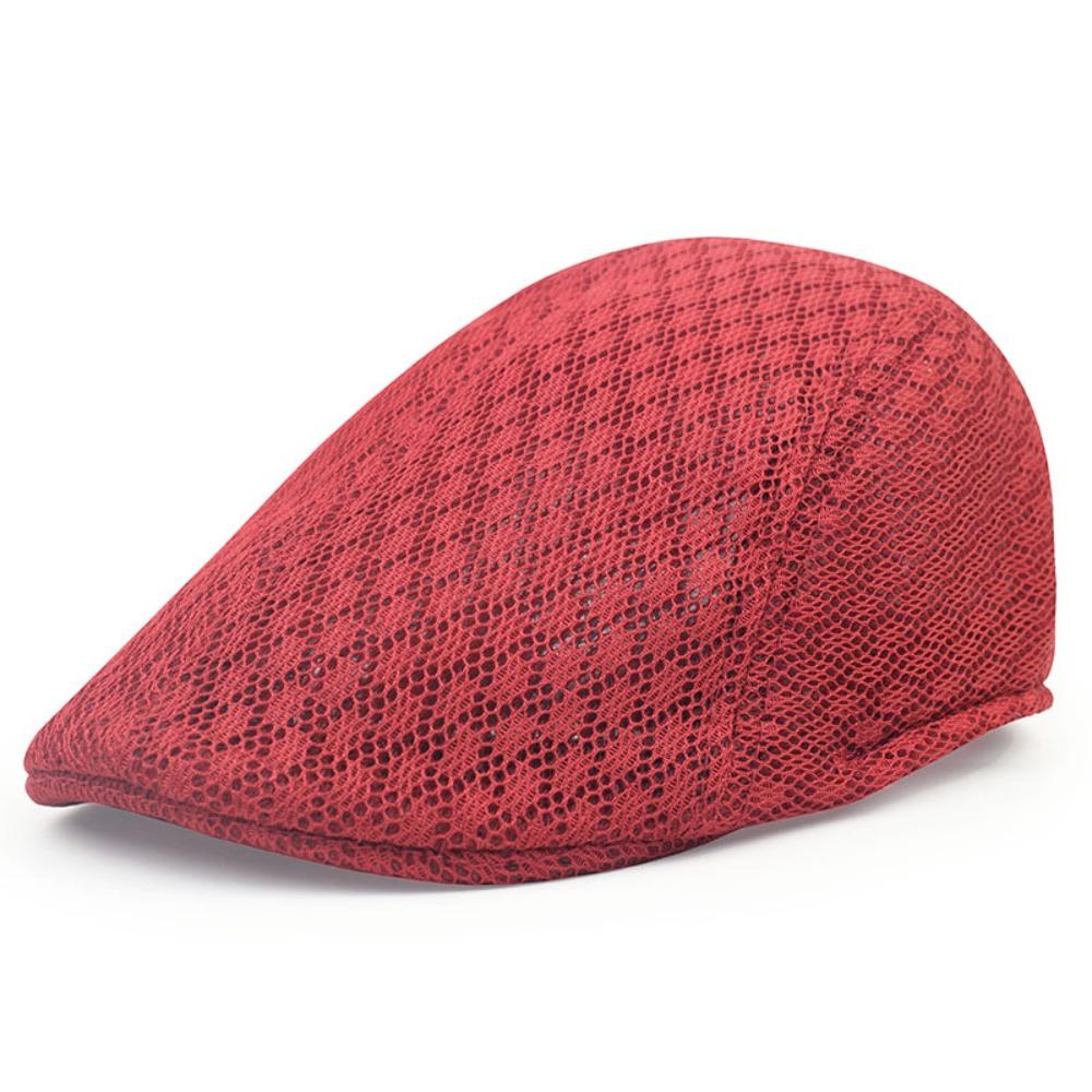 Однотонная кепка с утиным козырьком, корейская версия, шляпа от солнца, повседневный сетчатый берет, унисекс