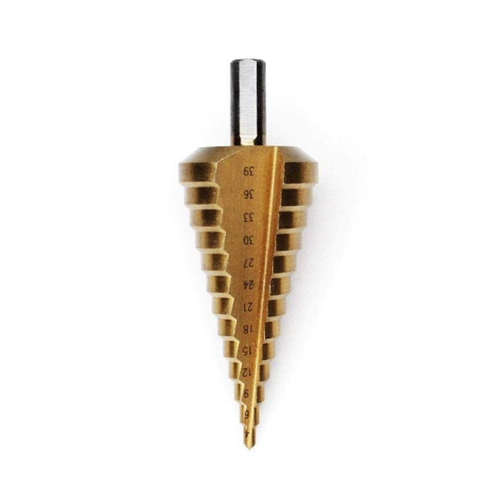 Step Drill, Hexagonal Axis, Spiral, HSS Steel, Pagoda Drill, Ladder Drill, 0.16 - 1.5