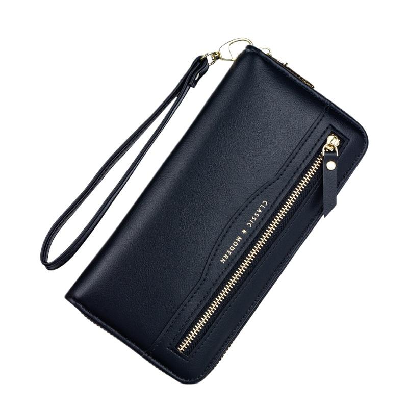 Leather Zip Wallet Accordion Wallet