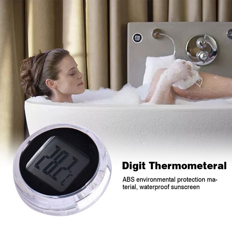 Мини Мотоциклетный Термометр Водонепроницаемый Наклейка Самоклеящийся Крепление на Мотоцикл Часы Цифровой Измеритель Температуры Водонепроницаемый