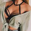 Alluring Women Cage Bra Elastic Cage Bra Strappy Hollow Out Bra Bustier