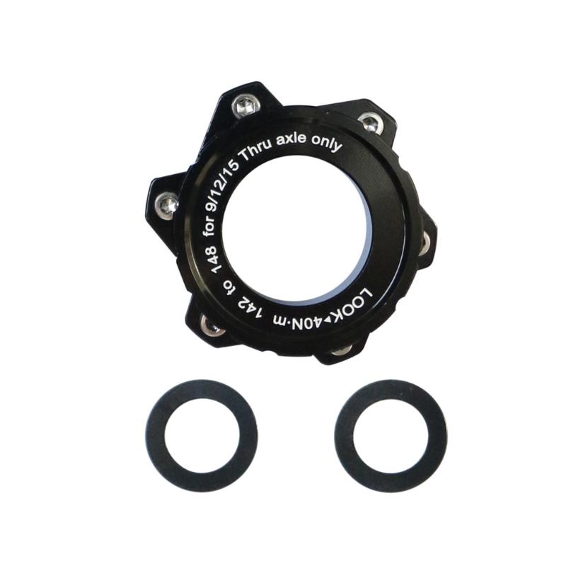 Brake Disc Center Lock Hub Boosts Adapter Cycling Hub Conversion Adapter Center Lock to 6-holes Adapter Easy to Install