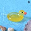 1Pc Mini Luminous Resin Swimming Circle Animal Micro Landscape Ornament Glow In The Dark Miniature Figure DIY Dollhouse Decor